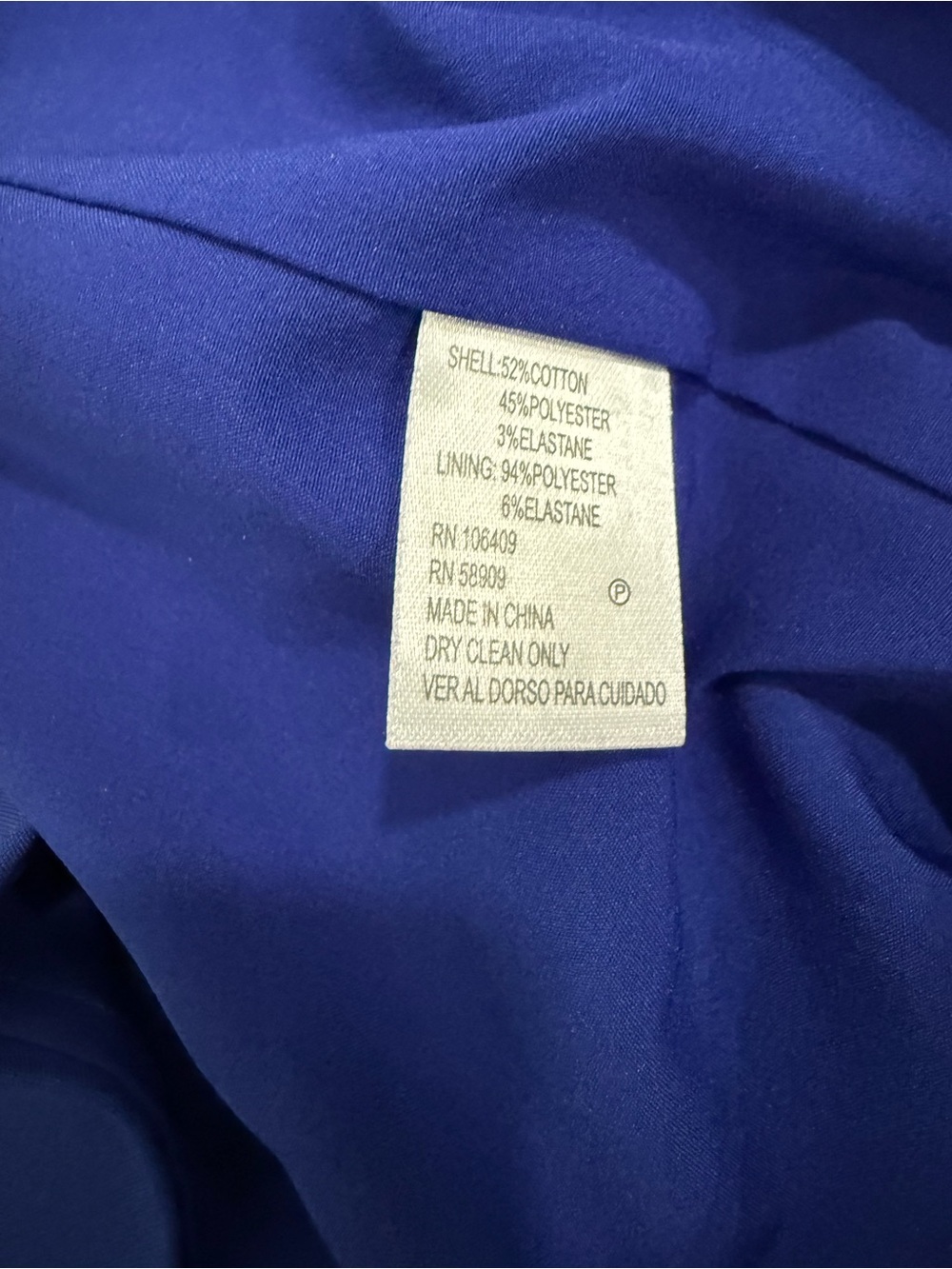 ANTONIO MELANI Cobalt Ruffle-Sleeve Midi Sheath Dress Size 8 - Picture 7 of 8